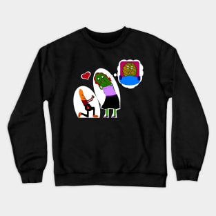 Meant to be, pickle humor Crewneck Sweatshirt